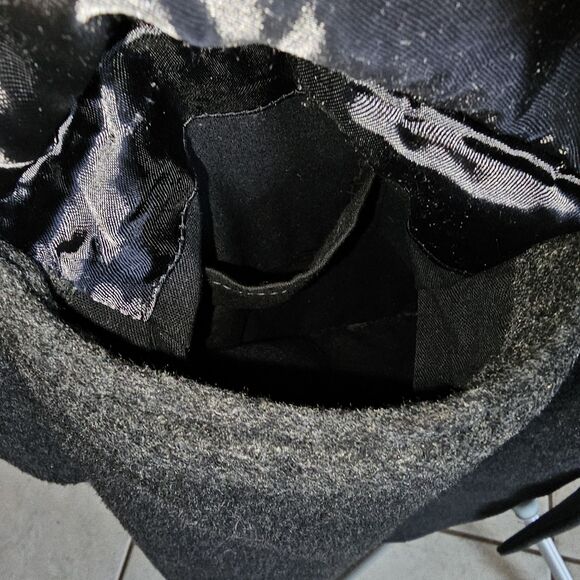 Vintage 90s Wool Cashmere Overcoat The Hub Mens M 40R Hungary Gray Long Trench - Picture 4 of 11